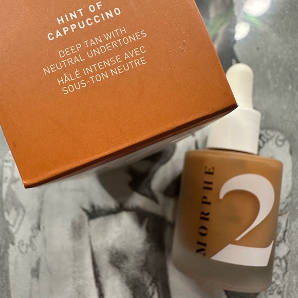 Morphe Foundation-Hint Of Cappuccino sheer to medium coverage Deep Tan w Neutral - Picture 4 of 7